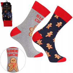 Moraj Karácsonyi pamut zokni ajándék keksz 2p 43/45 (CMLS350-050)