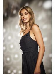 Awama Csillogó maxi estélyi ruha, fekete, M