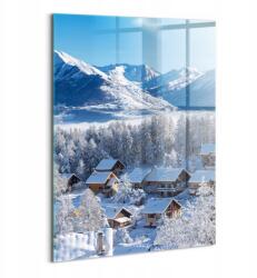 Wallfluent Fotó-Kép Fali Kép Étkezőbe Látványos Hó Laye az Alpokban 70x100 (010010010240100076007)