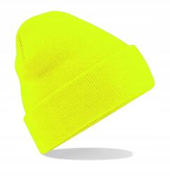 Beechfield Meleg Téli Sapka Beanie Kihajtható Kétrétegű Férfi Női Szelén (B45)