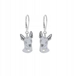 Mejk Jewellery Ezüst Fülbevaló Mexikói Szőrtelen Kutyával 925 Ékszer Ajándék Gravírozás (Mexican Hairless-Xolo )