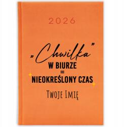  Naptár 2026 Narancssárga Határidőnapló Ajándék Irodai Munka Korpo Pillanat (KALENDARZ POMARAŃCZOWY CHWILKA)
