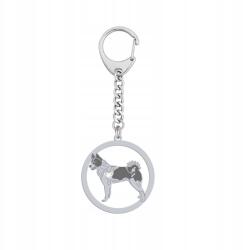 Mejk Jewellery Ezüst kulcstartó Russian-European Laika Ezüst 925 Ékszer Gravírozás (Brelok z Łajka Rosyjsko-Europejska)