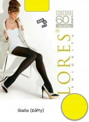 Lores Harisnyanadrág átlátszatlan Lores Concorde 60 Den Giallo méret 4-L, elegáns és tartós