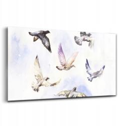 Wallfluent Üveg fali dekoráció Repülő madarak 140x70 cm (010010010100100075053)