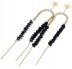 Xuping 3760 Arany lógós sebészeti acél fülbevaló