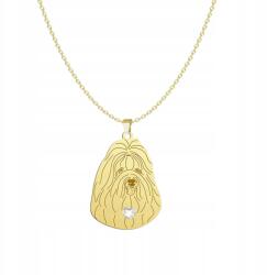 Mejk Jewellery Arany nyaklánc kutyával Coton de Tulear 925 Ékszer Ajándék Gravírozás Ingyenes (Naszyjnik z Coton de Tulear)
