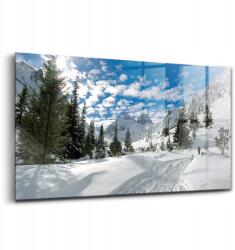 Wallfluent Kép a nappaliba, Téli hegyi táj, 140x70 cm (010010010100100075081)