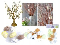 Styromax 10 db Stiropor Tojás, Pöttyös Akasztó, Tojás, Húsvéti Tojások (J7cm/10)