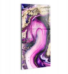 Wallfluent Üvegkép Előszobába Hálószobába Márvány absztrakció arannyal (010010010200100074950)