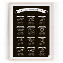 Follygraph 30x40 cm-es "Főzési Idő" poszter konyhába (COBLPL3040)