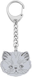 Mejk Jewellery Ezüst kulcstartó Persian Cat 925 Ajándék Ékszer Gravírozás (brelok do kluczy z Persian Cat )