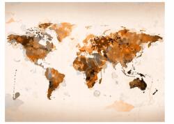 DecoNest Fotótapéta Világ barna színekben 250X193 (A0-XLFTNT1513)