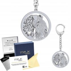 Mejk Jewellery Kulcstartó kutyával Kerry Blue Terrier Ezüst 925 Ajándék Gravírozás (brelok do kluczy z Kerry Blue Terrier)