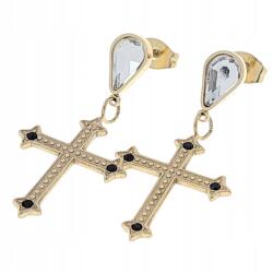 Xuping 4892 Arany színű, lógós fülbevaló sebészeti acélból