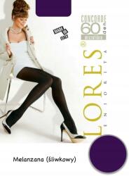 Lores Harisnyanadrág átlátszatlan Lores Concorde 60 Den Melanzana méret 4-L, elegáns és tartós