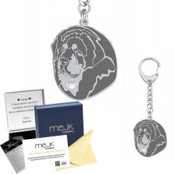 Mejk Jewellery Kulcstartó Ezüst 925 Kutya Tibetan Mastiff Ékszerek Születésnap Gravírozás (Brelok z psem Tibetan Mastiff )