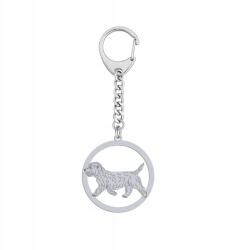 Mejk Jewellery Ezüst kulcstartó kutyával Irish Glen of Imaal Terrier 925 Gravírozás (breloczek z Irish Glen of Imaal Terrier)