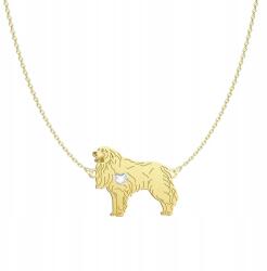 Mejk Jewellery Arany Kutyás Nyaklánc Pireneusi Hegyi Kutya 925 Lánc Gravírozás Ingyenes (Pirenejski Pies Górski)