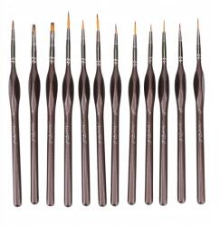  Precíziós Festőecsetek Részletek Ecsetkészlet 12 db-os (a5455)