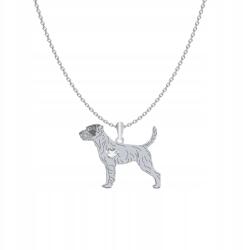 Mejk Jewellery Ezüst nyaklánc kutyával Parson Russell terrier 925 Ajándék Nő Gravírozás (Parson Russell Terrier)