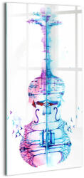 Wallfluent Üvegkép Előszobába Művészi Festmény cselló parkkal (010010010170100074900)