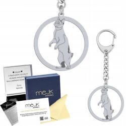 Mejk Jewellery Ezüst kulcstartó Japán Bobtail 925 Ékszer Ajándék Gravírozás (breloczek do kluczy z kotem Japanese Bobtail)