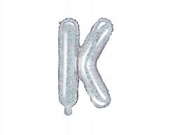 Party Deco Fólia lufi ''k'' betű, 35cm, holografikus