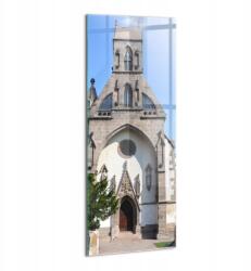 Wallfluent Üvegkép Előszerelt Gyors Rögzítéssel Előszobába Templom épülete 50x125 cm (010010010180100076056)