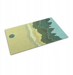 Wallmuralia Lábtörlő, kültéri, nyomtatott mintával Absztrakt hullámok, nagy méretű, 150x100 cm (010650720030000077464)