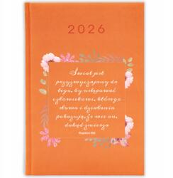 FunnyCase Könyvnaptár 2026 A Világ Átadja Magát Az Embernek Narancssárga Ajándék (Kalendarz 2026 ŚWIAT USTĘPUJE CZŁOWIEKOWI)