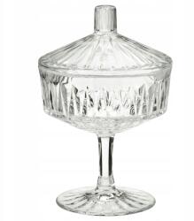 IKEA Sallskaplig Tál fedővel, átlátszó üveg/mintás, 10 cm (804.733.21)