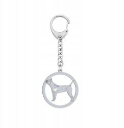 Mejk Jewellery Ezüst kulcstartó kutyával Chongqing Dog 925 Ajándék Gravírozás Ingyenes (gadżet z psem Chongqing Dog)