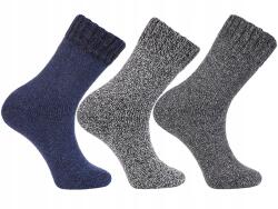 Moraj 3 pár Férfi Gyapjú Zokni Vastag Meleg Túrázó Hegyi Moraj méret (Wełna Góralska Góralskie Skarpetki)