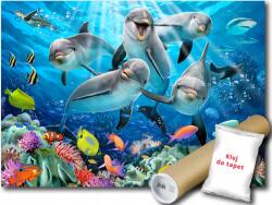 WallMagic Fotótapéta Flizelina Delfinek Halak Akvárium Óceán Víz 250x175 ragasztó ingyen (12849VX5)