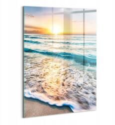 Wallfluent Üvegkép Hálószobába Tartós Fali Strand tenger homok 70x100 (010010010240100007460)