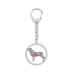Mejk Jewellery Kulcstartó Kutyával Német 925 Ajándék Nő Gravírozás (Płochacz Niemiecki)