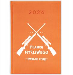 FunnyCase Könyvnaptár 2026 Vadász Tervező Narancssárga Ajándék Mix Minták (Kalendarz Pomarańczowy PLANER MYŚLIWEGO)