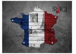 DecoNest Fotótapéta Franciaország (szimbólumok) 200X154 (A0-LFTNT0469)