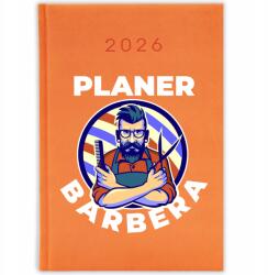 FunnyCase Könyvnaptár 2026 Barbera Tervező Narancssárga Ajándék Határidőnapló (Kalendarz Pomarańczowy PLANER BARBERA)