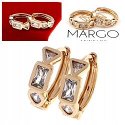 Xuping 0121 Arany fülbevaló aranyozott strasszokkal 18k Xuping lógó