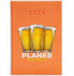 FunnyCase Könyvnaptár 2026 Sörtervező Narancssárga Ajándék Határidőnapló (Kalendarz Pomarańczowy PLANER PIWOSZA)