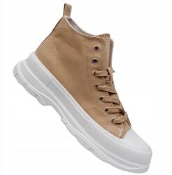  Magasszárú női tornacipő vastag talppal, fiatalos stílus és kényelem, 40-es méret (LL1793)