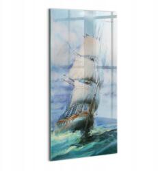 Wallfluent Fotó-kép falra, nappaliba, festett hajó a vízen (010010010250100074518)