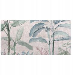  Modern, dzsungel zöld levelek mintás, vinil billentyűzet alátét 100x50 cm (010250300020100282676)