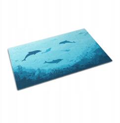 Wallmuralia Erős kültéri, csúszásgátló Delfinek az óceánban lábtörlő 90 cm x 60 cm (010650720020000077472)