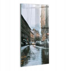 Wallfluent Üvegkép Stílusos Ajándék Étkezőbe Autók Útpadka 60x120 (010010010200100075729)