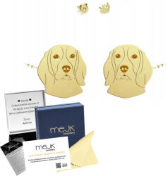 Mejk Jewellery Fülbevaló Arany Beagle Csavarok 925 Ékszerek Nő Dedikálás Ingyenes (KOLCZYKI Z BEAGLE)