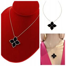 Xuping 4463 Arany színű nyaklánc 43cm 316L sebészeti acélból, négylevelű lóhere medállal