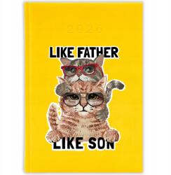  Könyvnaptár A5 2026 Citrom Vicces Ajándék Father Son Mix Minták (Kalendarz 26 Cytrynowy Father Son)